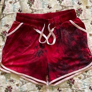 Polyester Velvet shorts.